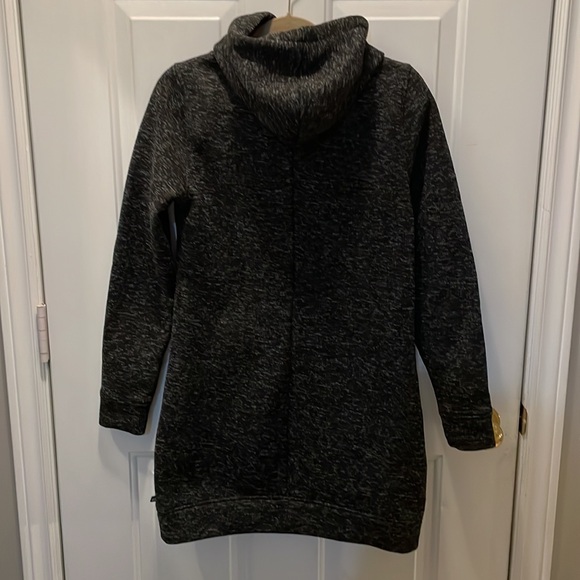 Fabletics Yukon Hooded long sleeve Black Sweatshirt Sweater Dress. Size M - Picture 5 of 7